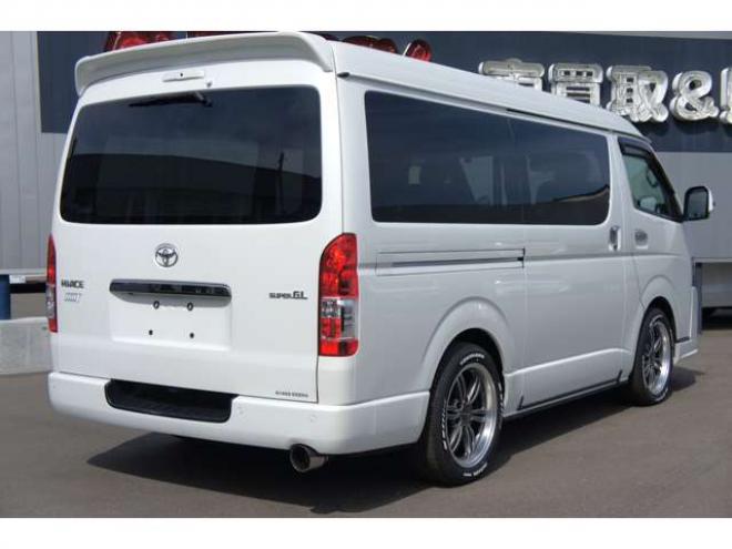 ハイエースバン3.0 スーパーGL ロング ディーゼルターボ 4WD　ダークプライムII 4WD走行2.3万km新品タイヤホイール415COBRAフロントスポイラービッグナビ 3000