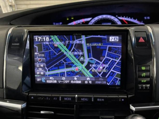 エスティマアエラス　プレミアムエディション　本州仕入　寒冷地仕様　禁煙車　アルパインビッグＸナビ　Ｂｌｕｅｔｏｏｔｈ　アルパイン製リアフリップダウンモニター　両側パワースライドドア　純正１８インチＡＷ　社外１６ＡＷ＋スタッドレスタイヤ付　ＥＴＣ 4WD 2400 5Dr