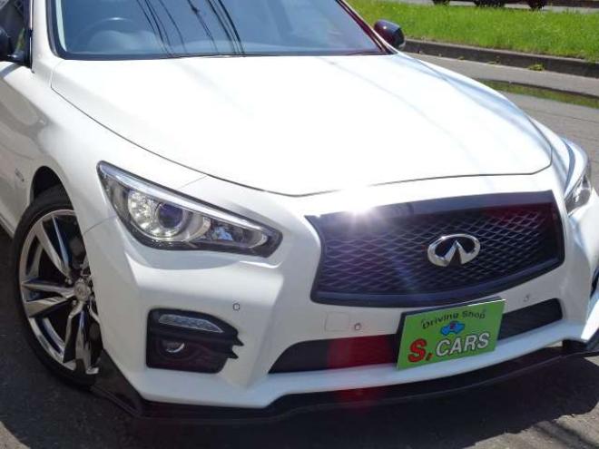 スカイライン3.5 350GT FOUR ハイブリッド タイプSP　本州車　ハイブリッド機構含保証2年/走行距離無制限　4WD　エスカーズカスタム　メーカーナビ　全方位カメラ　黒本革パワーシート　シートヒーター　前後ドラレコ　19インチアルミホイール　LEDヘッドライト 3500