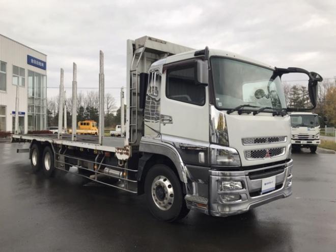 スーパーグレート平ボディ　原木運搬車　QPG-FV60VZ　 2WD 12800