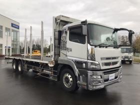スーパーグレート　平ボディ　原木運搬車　QPG-FV60VZ　 2WD 12800