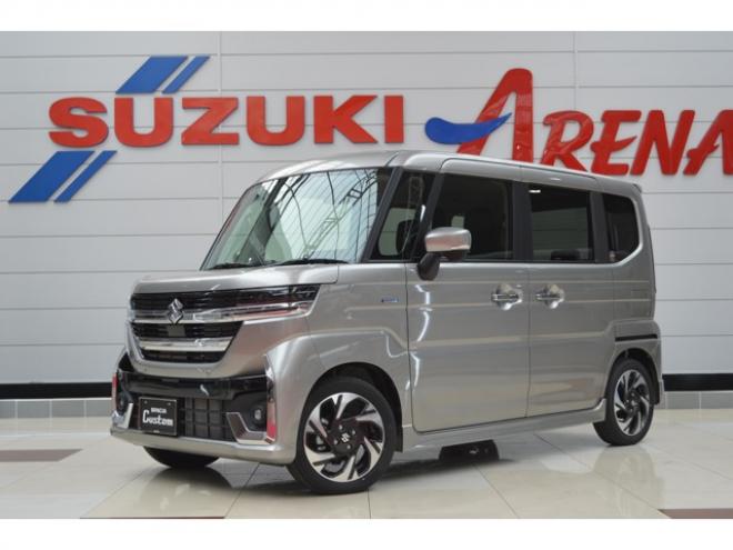 スペーシアカスタム ハイブリッド XSターボ 4WD　ハイブリッド4WDターボセーフティサポート搭載アダプティブクルーズコントロール全方位モニター付9インチナビ両側オートスライドドアLEDステアリングヒーターパーキングセンサー 660