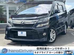 ヴェルファイア　2.4Zゴールデンアイズ 4WD ローンが不安な方＜優遇ローン＞ 社外SDナビ　両側パワースライド　電動リアゲート 4WD 2400 5Dr