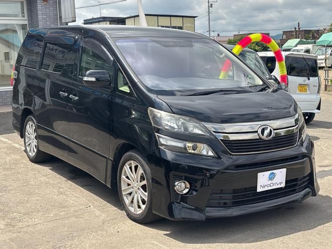 ヴェルファイア2.4Zゴールデンアイズ 4WD ローンが不安な方＜優遇ローン＞ 社外SDナビ　両側パワースライド　電動リアゲート 4WD 2400 5Dr