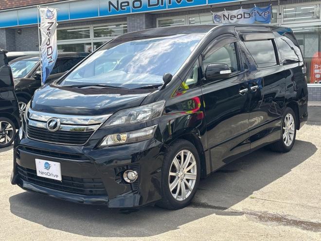 ヴェルファイア2.4Zゴールデンアイズ 4WD ローンが不安な方＜優遇ローン＞ 社外SDナビ　両側パワースライド　電動リアゲート 4WD 2400 5Dr
