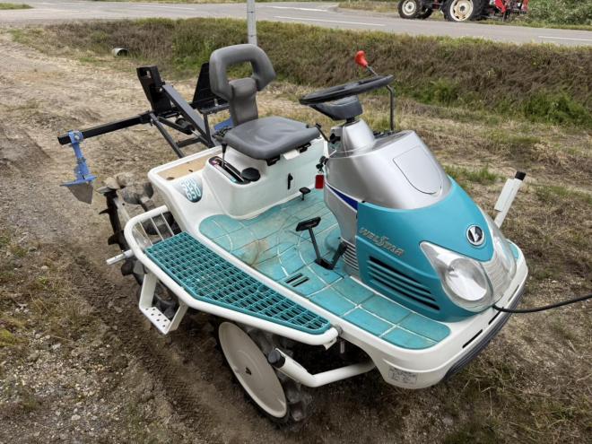 トラクター田植機改造2連溝切機 SPU650 水田の溝掘りに！