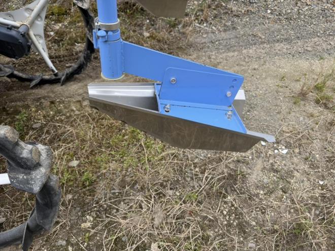 トラクター田植機改造2連溝切機 SPU650 水田の溝掘りに！