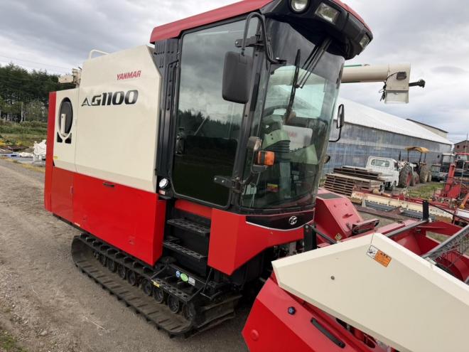 収穫機美車！汎用コンバイン ヤンマー AG1100 110馬力 米麦大豆の刈り取りに