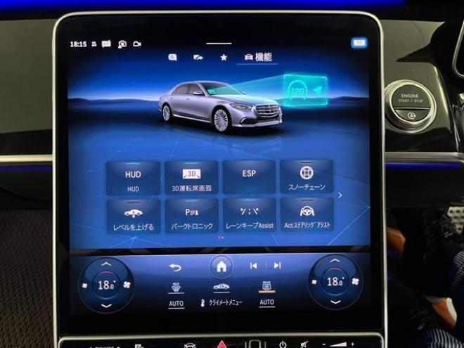 ベンツＳ５００ロング　４マチック　ＡＭＧライン　ショーファーＰＫＧ　マイバッハグリル　リアエンターテイメント　ＡＭＧ２１インチＡＷ　ブラックレザーシート　電動サンルーフ　１２．８インチ有機ＥＬディスプレイ　ヘッドアップディスプレイ　ドラレコ 4WD 3000 4Dr