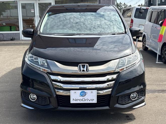 オデッセイ2.4アブソルート 4WD　ローンが不安な方＜優遇ローン＞　本州仕入　純正ナビ　左側パワースライド 4WD 2400 5Dr
