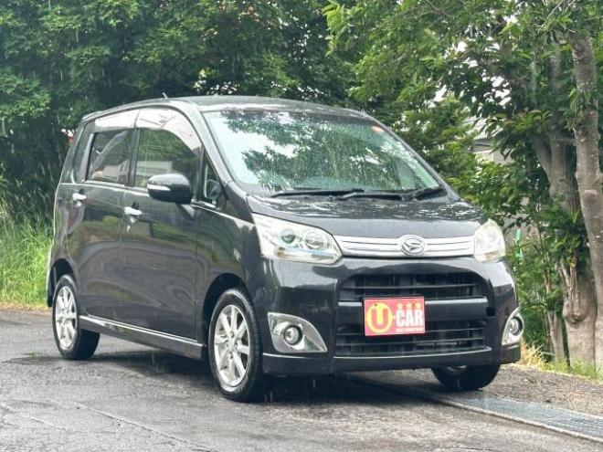 ムーヴカスタムXリミテッド　4WD  タイミングチェーン車　エンジンスターター　バックカメラナビ　ワンセグ　スマートキー　HID 4WD 660 5Dr