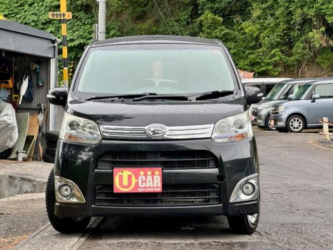 ムーヴカスタムXリミテッド　4WD  タイミングチェーン車　エンジンスターター　バックカメラナビ　ワンセグ　スマートキー　HID 4WD 660 5Dr