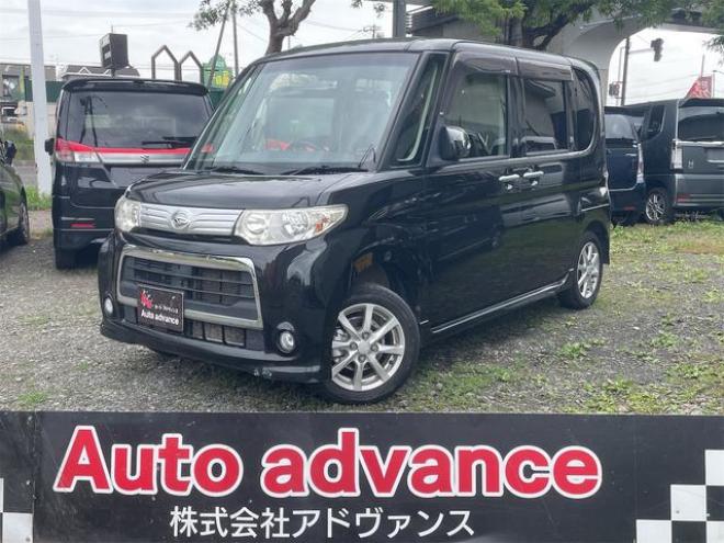 タントカスタムＬ　４ＷＤ　電動スライドドア　ナビ　ＴＶ　ＨＩＤ　スマートキー　アイドリングストップ　ベンチシート　ＣＶＴ　盗難防止システム　ＡＢＳ　ＣＤ　アルミホイール　衝突安全ボディ　エアコン　パワーステアリング（北海道） 4WD 660 5Dr