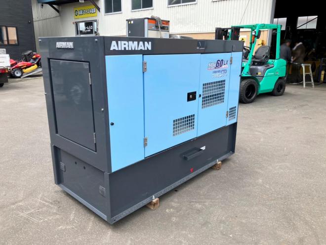 発電機北越エアマン　中古　SDG60LXR-5B1　エンジン発電機　