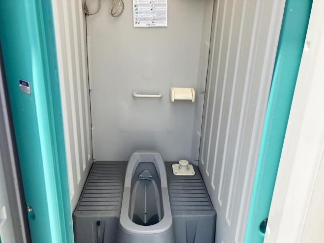 仮設トイレ中古　簡易水洗トイレ　シングル　