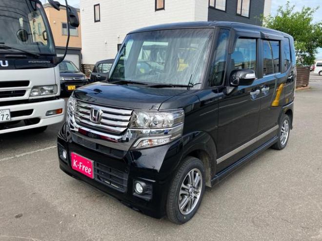 N-BOX+カスタム　Ｇ　４ＷＤ　ワンオーナー　ＴＶ付ナビ　バックカメラ　スマートキー　アイドリングストップ（北海道） 4WD 660 5Dr