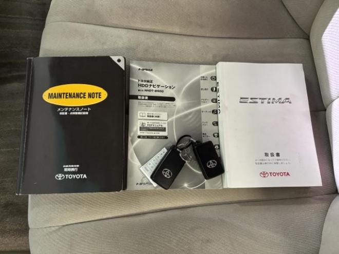 エスティマアエラス　Ｇエディション　本州仕入　モデリスタスポイラー　純正ナビ　フルセグ地デジ　ＤＶＤ再生　Ｂｌｕｅｔｏｏｔｈ　純正リアフリップダウンモニター　両側パワースライドドア　純正１７インチＡＷ　純正１７ＡＷ＋スタッドレスタイヤ付 4WD 2400 5Dr