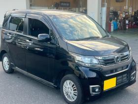 N-WGN　カスタムGLパッケージ 車検9/12 プッシュスタート&スマートキー ディスチャージライト 革巻ステアリング 4WD 660 5Dr