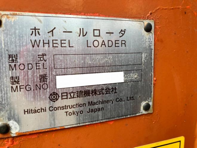 ホイールローダ日立　中古　LX70-7　建機