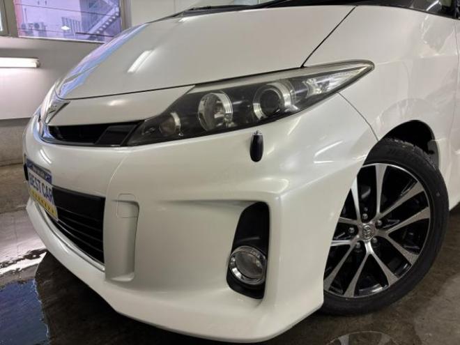 エスティマアエラス　本州仕入　禁煙車　ブラックルーフ＆サンルーフ　アルパイン製リアフリップダウンモニター　純正ナビ　地デジ　Ｂｌｕｅｔｏｏｔｈ　バックカメラ　両側パワースライドドア　純正１８インチＡＷ　ドライブレコーダー 4WD 2400 5Dr