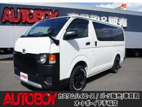 ハイエースバン　2.8 DX ロング ディーゼルターボ 4WD　フロントシートセパレート仕様変更済　　　センターコンソール付　415COBRA丸目ライトキット&バッドラッカー16インチAW　415SAFARIフロントスポイラー　TOYOオープンカントリーR/T　電動格納ドアミラー 2800