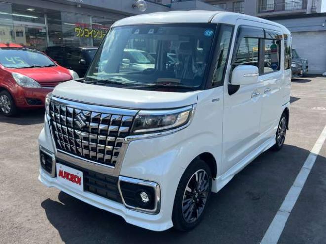 スペーシアカスタム ハイブリッド XSターボ 4WD　スマートキー・両側パワースライド・純正フルセグナビ・BT・両席シートヒーター・前後ドラレコ・ETC・バックカメラ・ヘッドアップディスプレイ・LEDヘッドライト・コーナーセンサー・純正15インチアルミ 660