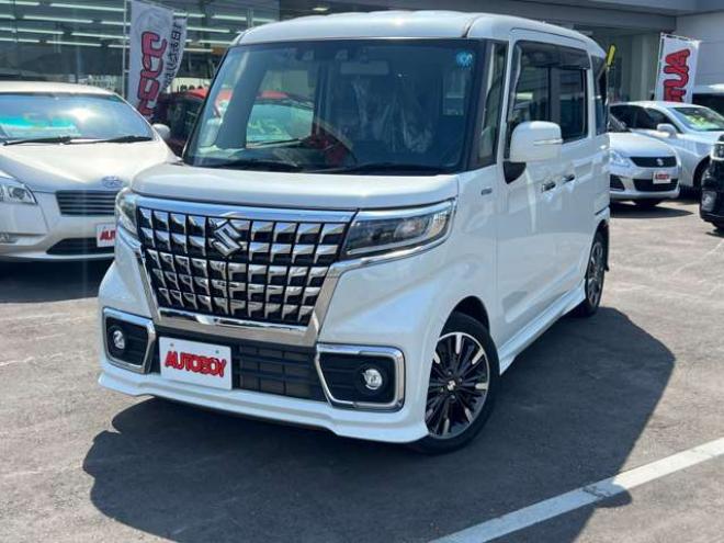 スペーシアカスタム ハイブリッド XSターボ 4WD　スマートキー・両側パワースライド・純正フルセグナビ・BT・両席シートヒーター・前後ドラレコ・ETC・バックカメラ・ヘッドアップディスプレイ・LEDヘッドライト・コーナーセンサー・純正15インチアルミ 660