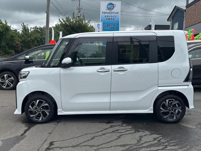 タント660カスタムX 4WD ローンが不安な方＜優遇ローン＞本州仕入　寒冷地仕様　両側パワスラ 4WD 660 5Dr