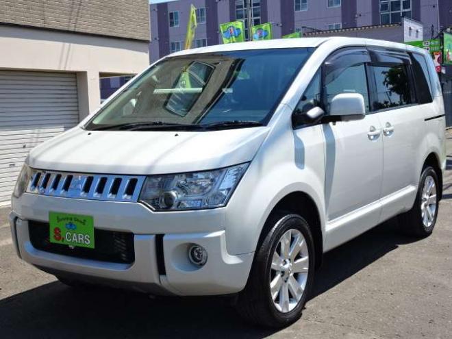 デリカD：5 2.2 D パワーパッケージ ディーゼルターボ 4WD　本州車　保証1年/走行距離無制限　4WD　2.2ディーゼルターボ　両側パワースライドドア　パワーバックドア　8型ナビ　地デジ　バックカメラ　フロント・サイドカメラ　フリップダウンモニター　ETC 18インチアルミ 2300
