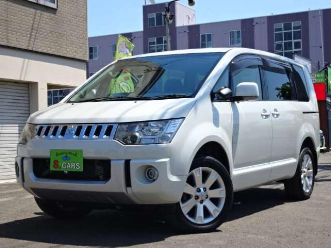 デリカD：5 2.2 D パワーパッケージ ディーゼルターボ 4WD　本州車　保証1年/走行距離無制限　4WD　2.2ディーゼルターボ　両側パワースライドドア　パワーバックドア　8型ナビ　地デジ　バックカメラ　フロント・サイドカメラ　フリップダウンモニター　ETC 18インチアルミ 2300