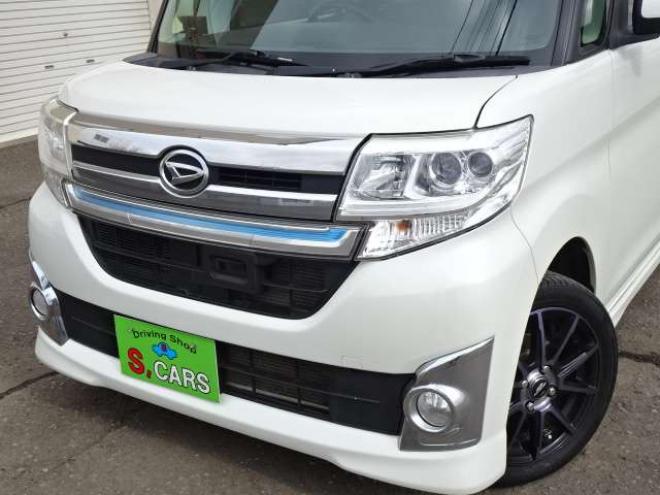 タントカスタム RS トップエディション SAII 4WD　保証1年/走行距離無制限　4WD　ワンオーナー　衝突軽減ブレーキシステム　両側パワースライドドア　純正ナビ　地デジ　Bカメラ　HDMI入力　純正エンジンスターター LEDヘッドライト　ハーフレザーシート　冬タイヤ付 660