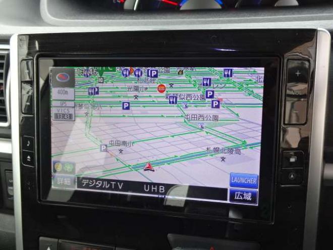 タントカスタム RS トップエディション SAII 4WD　保証1年/走行距離無制限　4WD　ワンオーナー　衝突軽減ブレーキシステム　両側パワースライドドア　純正ナビ　地デジ　Bカメラ　HDMI入力　純正エンジンスターター LEDヘッドライト　ハーフレザーシート　冬タイヤ付 660