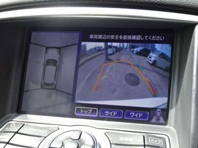 スカイラインクロスオーバー3.7 370GT FOUR タイプP 4WD　本州車　純正エアロ　メーカーナビ　地デジ　フロントカメラ　サイドカメラ　バックカメラ　BOSEサウンドシステム　黒本革シート　パワーシート　シートヒーター　ETC　プッシュスタート　ステアリングスイッチ 3700