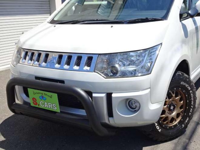 デリカD：5 2.2 D パワーパッケージ ディーゼルターボ 4WD　本州車　保証1年/走行距離無制限　4WD　ディーゼルターボ　ワンオーナー　マッドタイヤ　エクストリームJアルミ　ブルバー　両側パワースライドドア　社外ナビ　地デジ　バックカメラ　Bluetooth接続　パドルシフト 2300