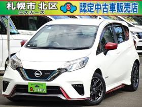 ノート　1.2 e-POWER NISMO　本州車　ハイブリットシステム保証2年付　ワンオーナー　社外ナビ　Bluetooth接続　 エマージェンシーブレーキサポート　車線逸脱警報　NISMO純正アルミ　純正LEDヘッドライト　プッシュスタート　冬タイヤ付 2WD 1200