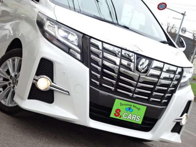 アルファード2.5 S 4WD　本州車　保証1年/走行距離無制限　4WD　両側パワースライドドア　社外9型ナビ　地デジ　バックカメラ　Bluetooth接続　LEDヘッドライト　前後ドライブレコーダー　ビルトインETC　冬タイヤ付属　純正18インチアルミ 2500