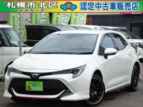 カローラ　スポーツ 1.2 G Z 4WD　保証1年/走行距離無制限　4WD　トヨタセーフティセンス　　TRDエアロ RAYS/VOLK RACING18AW 純正9インチナビ 地デジ バックカメラ BSM　ヘッドアップディスプレイ　ハーフレザー　ステアリングヒーター 冬タイヤ付 1200