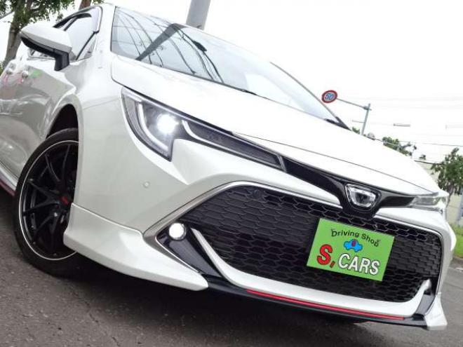 カローラスポーツ 1.2 G Z 4WD　保証1年/走行距離無制限　4WD　トヨタセーフティセンス　　TRDエアロ RAYS/VOLK RACING18AW 純正9インチナビ 地デジ バックカメラ BSM　ヘッドアップディスプレイ　ハーフレザー　ステアリングヒーター 冬タイヤ付 1200
