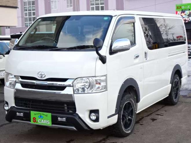 ハイエースバン2.8 スーパーGL ロング ディーゼルターボ 4WD　本州車　4WD　プッシュスタート　スマートキー　オートマチックハイビーム　ETC　MID　GRCIA　WHEEL　バックカメラ　リヤヒーター　リヤエアコン　AC100V　冬タイヤ付属 2800