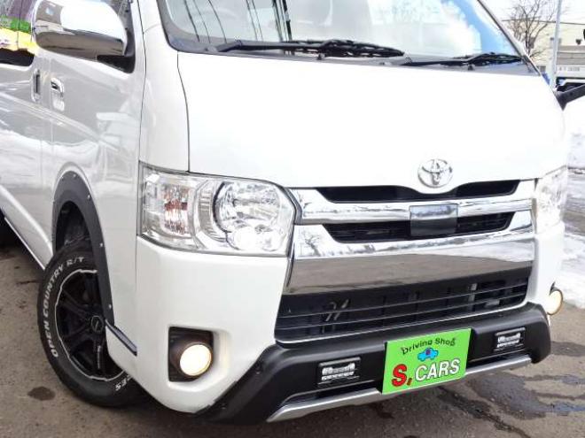 ハイエースバン2.8 スーパーGL ロング ディーゼルターボ 4WD　本州車　4WD　プッシュスタート　スマートキー　オートマチックハイビーム　ETC　MID　GRCIA　WHEEL　バックカメラ　リヤヒーター　リヤエアコン　AC100V　冬タイヤ付属 2800