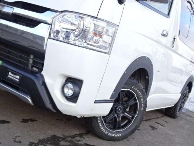 ハイエースバン2.8 スーパーGL ロング ディーゼルターボ 4WD　本州車　4WD　プッシュスタート　スマートキー　オートマチックハイビーム　ETC　MID　GRCIA　WHEEL　バックカメラ　リヤヒーター　リヤエアコン　AC100V　冬タイヤ付属 2800