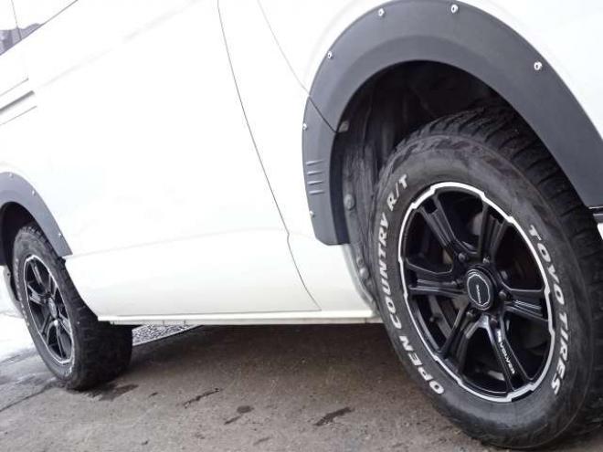 ハイエースバン2.8 スーパーGL ロング ディーゼルターボ 4WD　本州車　4WD　プッシュスタート　スマートキー　オートマチックハイビーム　ETC　MID　GRCIA　WHEEL　バックカメラ　リヤヒーター　リヤエアコン　AC100V　冬タイヤ付属 2800