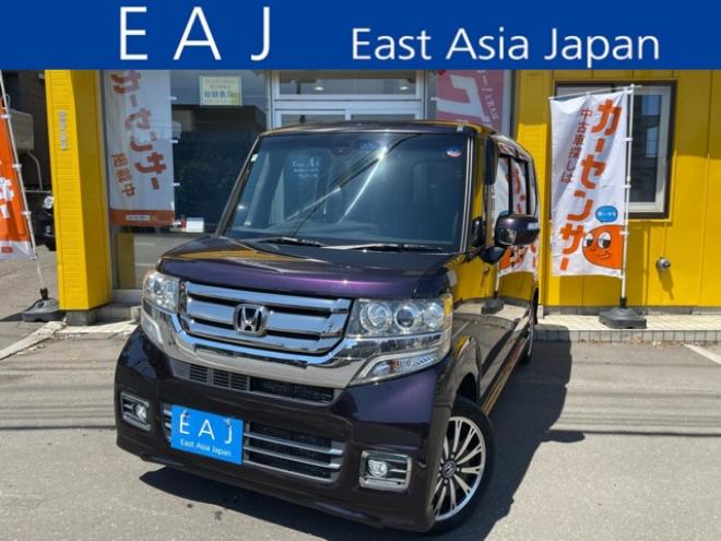N-BOXカスタムG ターボ Lパッケージ 4WD　1年保証/後期型/Bluetooth/ナビ・フルセグTV/バックカメラ/両側パワースライドドア/エンジンスターター/ビルトインETC/前後ドライブレコーダー/純正15インチアルミホイール/法定整備/車検残R9年9月/修復歴無 660