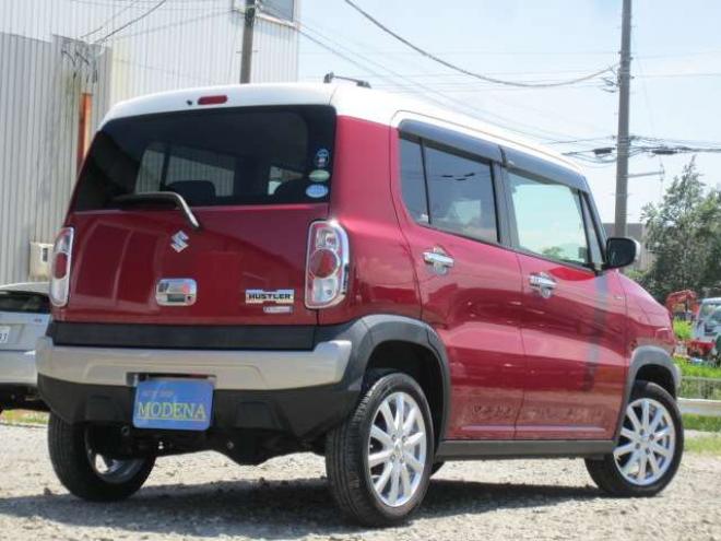 ハスラーJスタイルII 4WD　ツートンルーフ 道外仕入れ レーダーブレーキサポート スマートキー プッシュスタート シート&ミラーヒーター ナビTV Bカメラ  BIuetooth HID ドラレコ バイザー Pガラス  1年間保証付 660