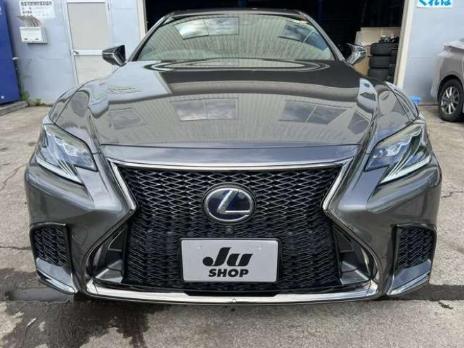 レクサスLS 500h Fスポーツ 4WD　法定12ヵ月点検整備付・本州仕入車両・有償色マンガンラスター・サンルーフ・ブラックレザー・純正エンジンスターター・デジタルインナーミラー・4WD・純正20インチAW・AC100V1500W給電 3500