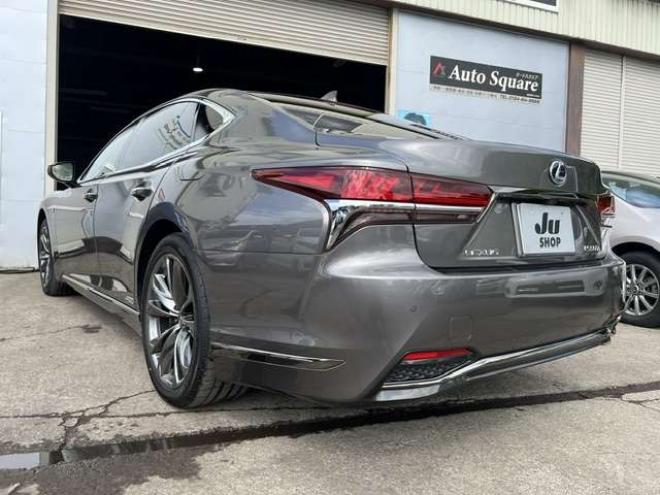 レクサスLS 500h Fスポーツ 4WD　法定12ヵ月点検整備付・本州仕入車両・有償色マンガンラスター・サンルーフ・ブラックレザー・純正エンジンスターター・デジタルインナーミラー・4WD・純正20インチAW・AC100V1500W給電 3500