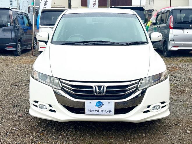 オデッセイ2.4Mエアロパッケージ 4WD　ローンが不安な方＜優遇ローン＞本州仕入　1年保証　純正HDDナビ　フルセグ