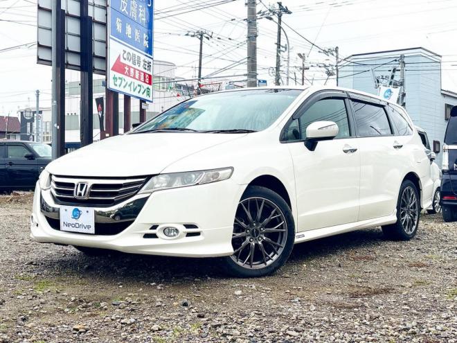 オデッセイ2.4Mエアロパッケージ 4WD　ローンが不安な方＜優遇ローン＞本州仕入　1年保証　純正HDDナビ　フルセグ