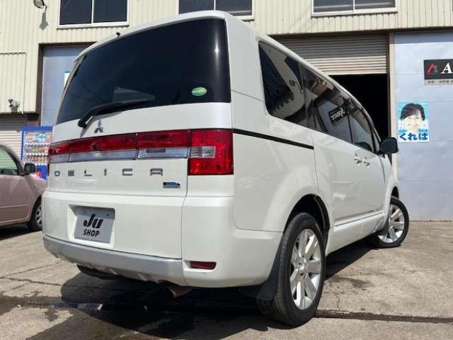 デリカD：5 2.2 D パワーパッケージ ディーゼルターボ 4WD　法定24ヵ月点検整備付・新規車検整備付・本州仕入車両・フローティングナビ・アルパインフリップダウン・フルセグ・バックモニター・両側パワースライドドア・クルーズコントロール・レザー調シートカバー 2300