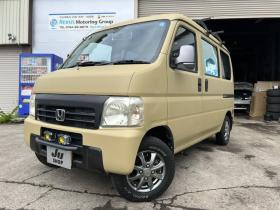 アクティ　バン SDX　キャンピング仕様車・車中泊仕様・マッドベージュ全塗装・Bluetooth対応社外ナビ・リアモニター・ベッドキット・LED照明・簡易シンク・100V外部電源・車検令和10年5月 2WD 660
